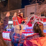Celebrating home for the holidays at the Santa Claus Parade